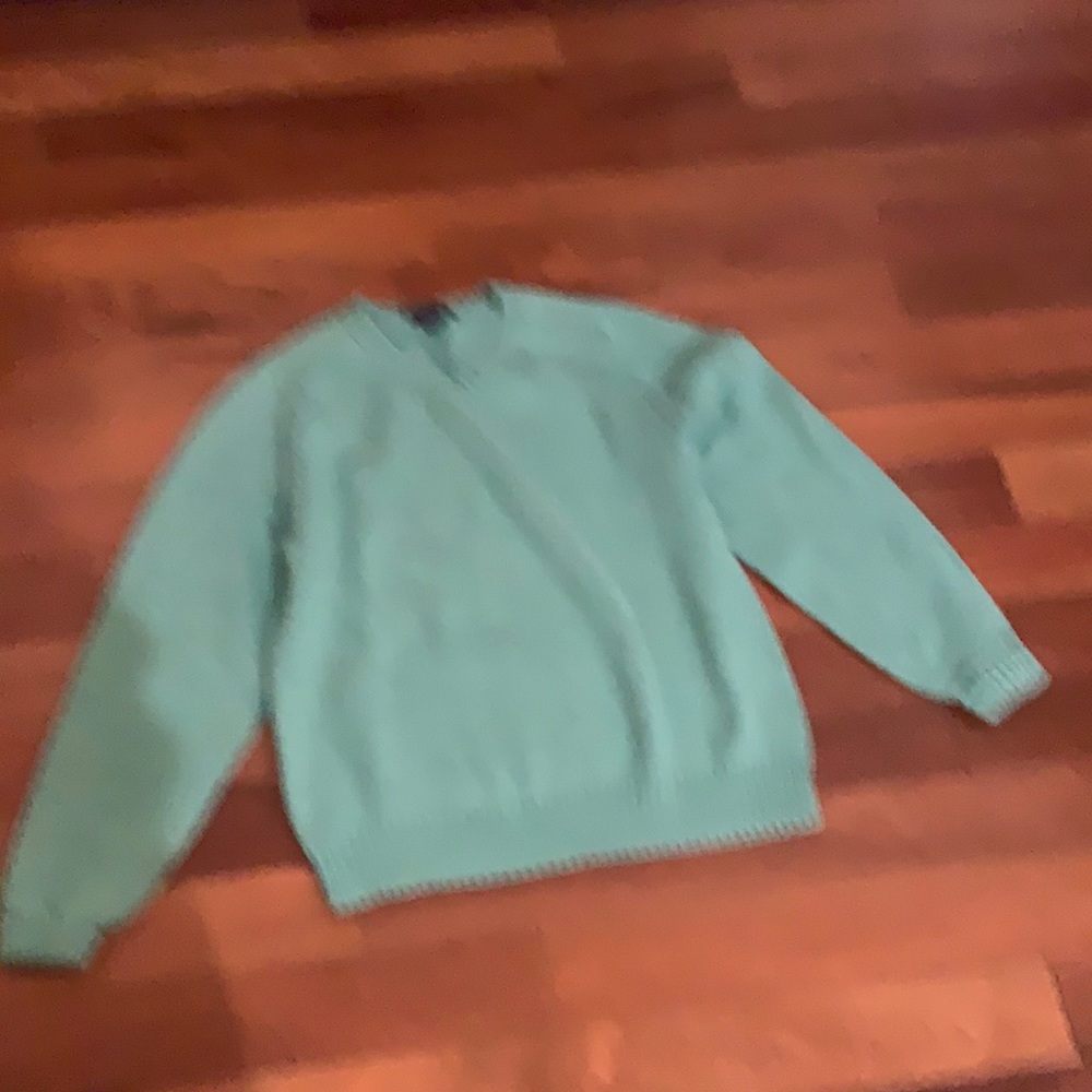 Mint color men’s heavy lands end sweater